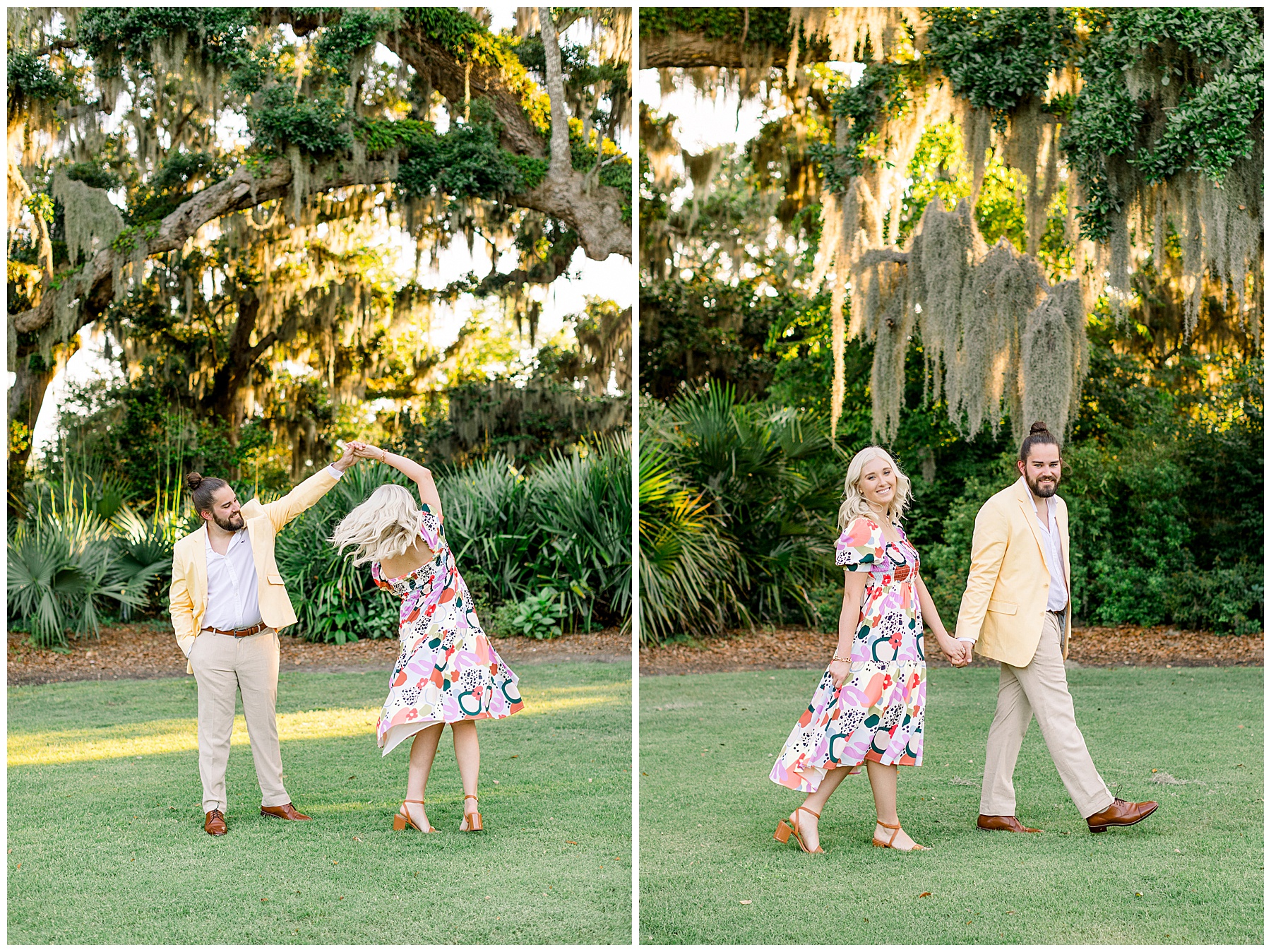 Airlie Gardens Engagement Session - Wrightsville Beach - Tiffany L Johnson Photography