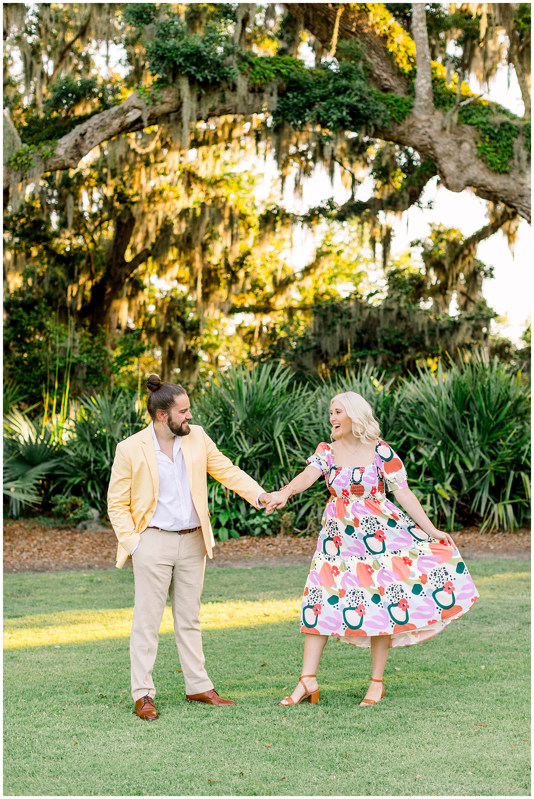 Airlie Gardens Engagement Session - Wrightsville Beach - Tiffany L Johnson Photography