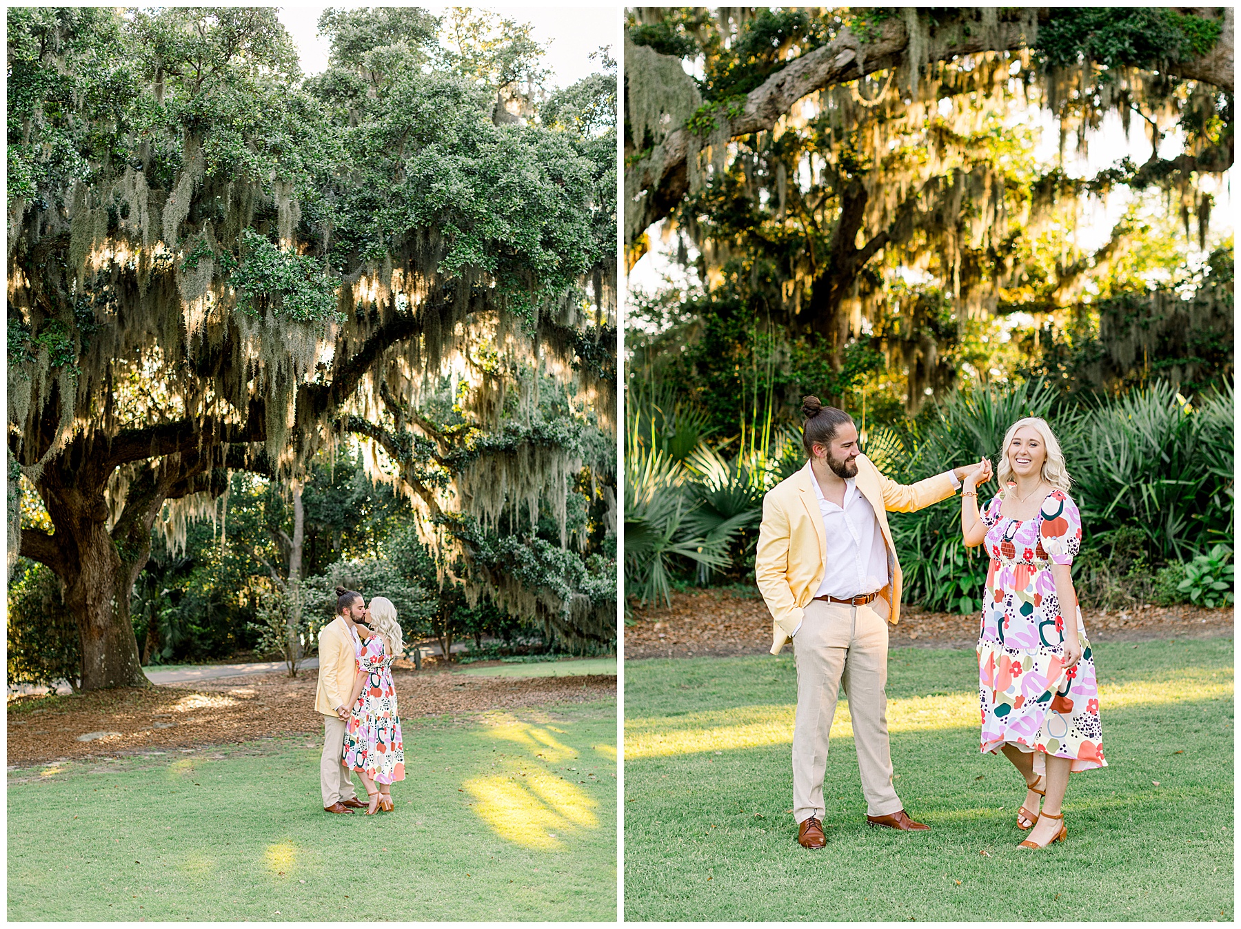 Airlie Gardens Engagement Session - Wrightsville Beach - Tiffany L Johnson Photography