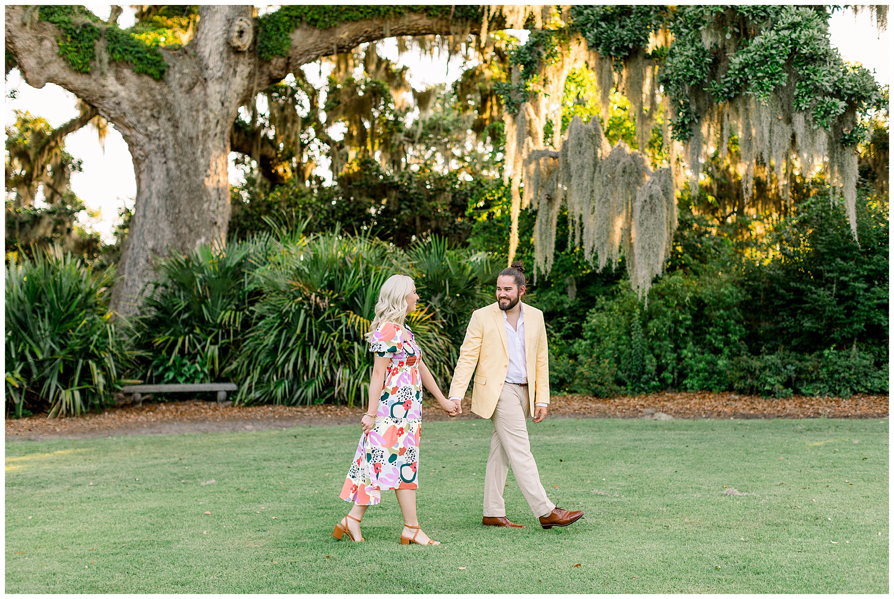 Airlie Gardens Engagement Session - Wrightsville Beach - Tiffany L Johnson Photography