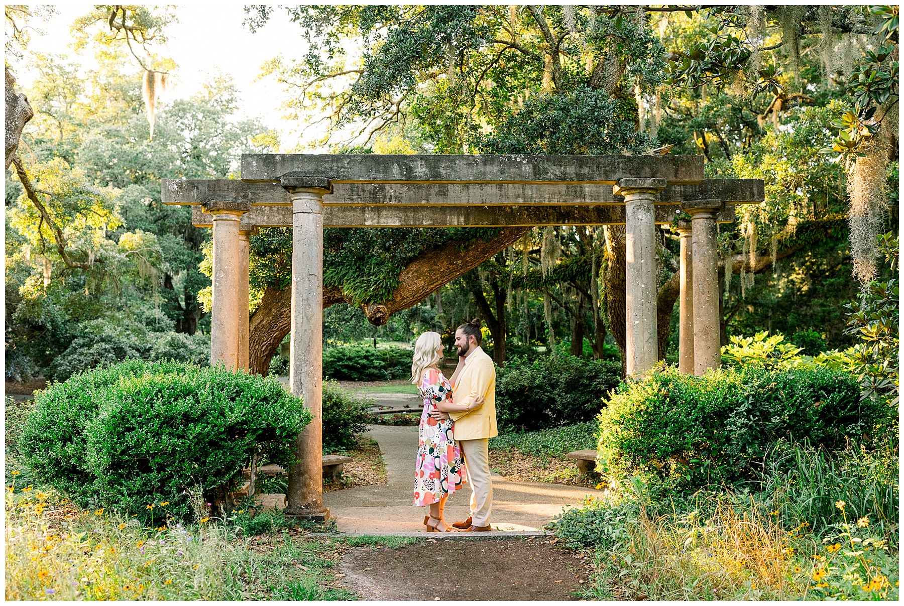 Airlie Gardens Engagement Session - Wrightsville Beach - Tiffany L Johnson Photography