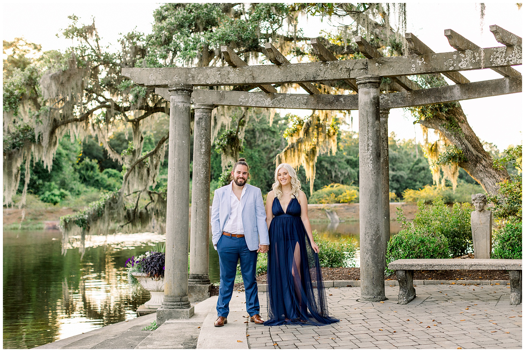 Airlie Gardens Engagement Session - Wrightsville Beach - Tiffany L Johnson Photography