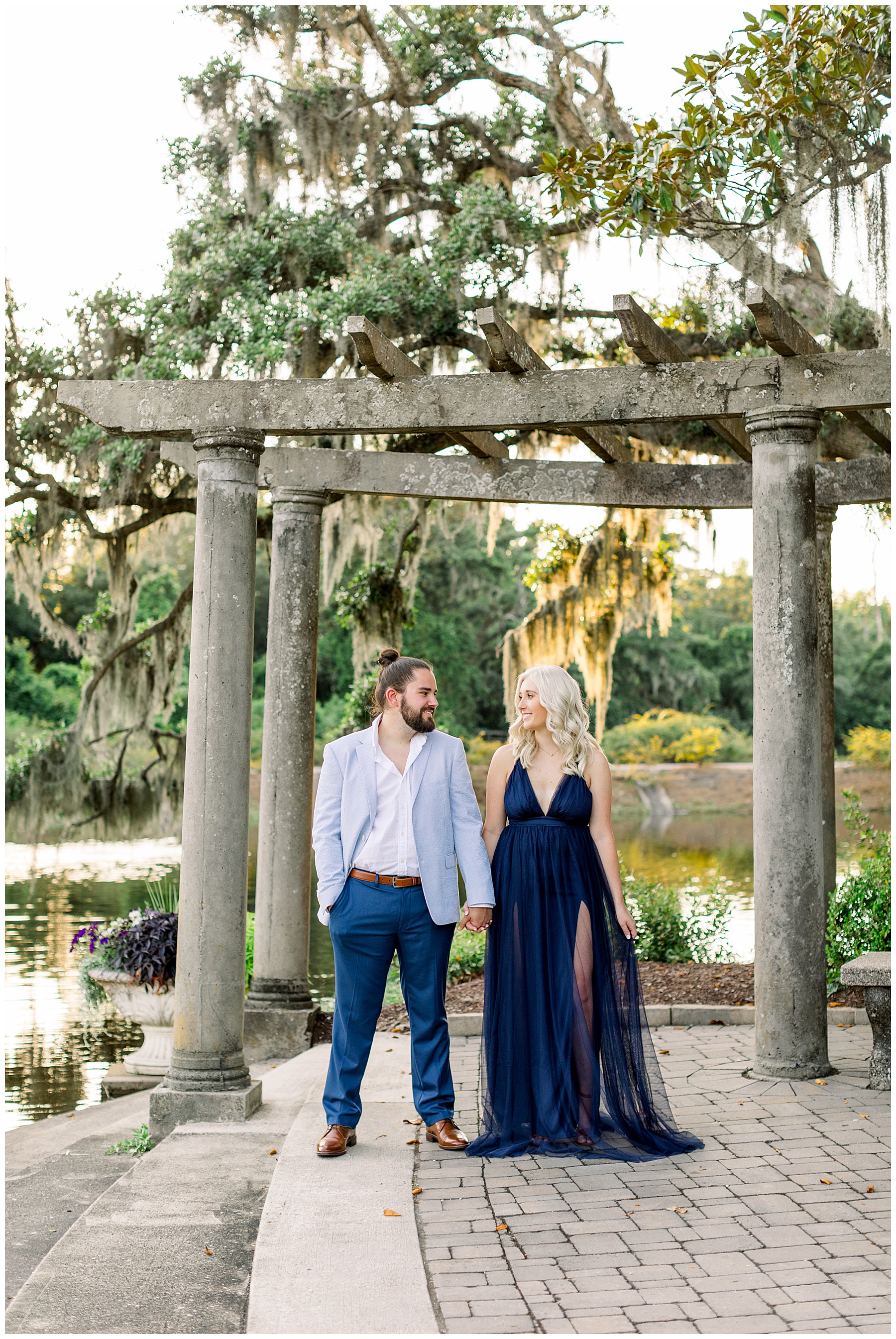 Airlie Gardens Engagement Session - Wrightsville Beach - Tiffany L Johnson Photography