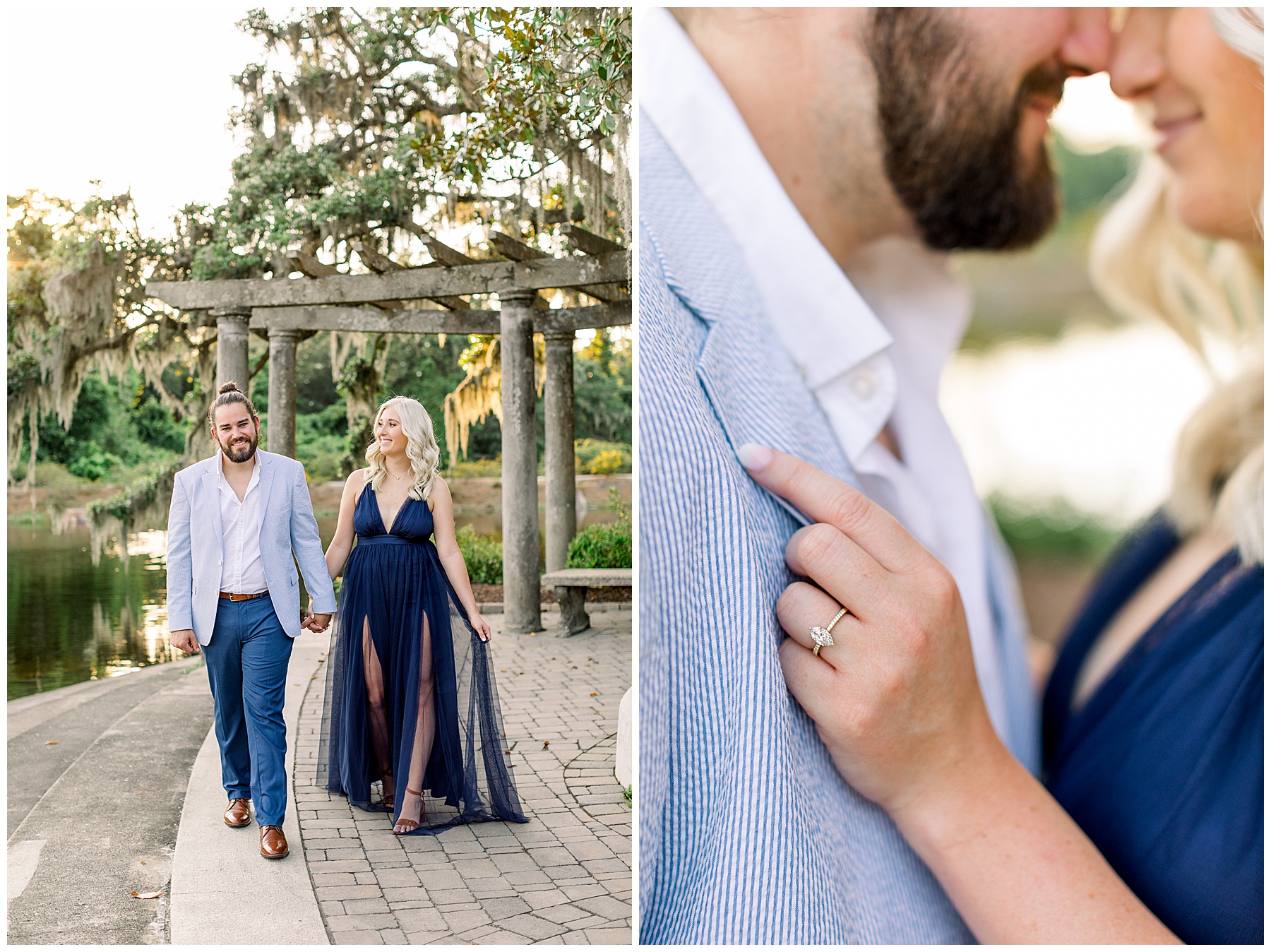 Airlie Gardens Engagement Session - Wrightsville Beach - Tiffany L Johnson Photography