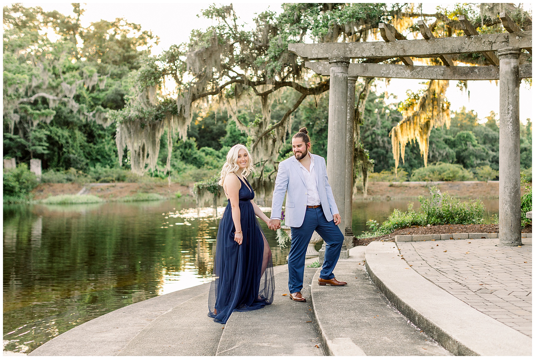 Airlie Gardens Engagement Session - Wrightsville Beach - Tiffany L Johnson Photography
