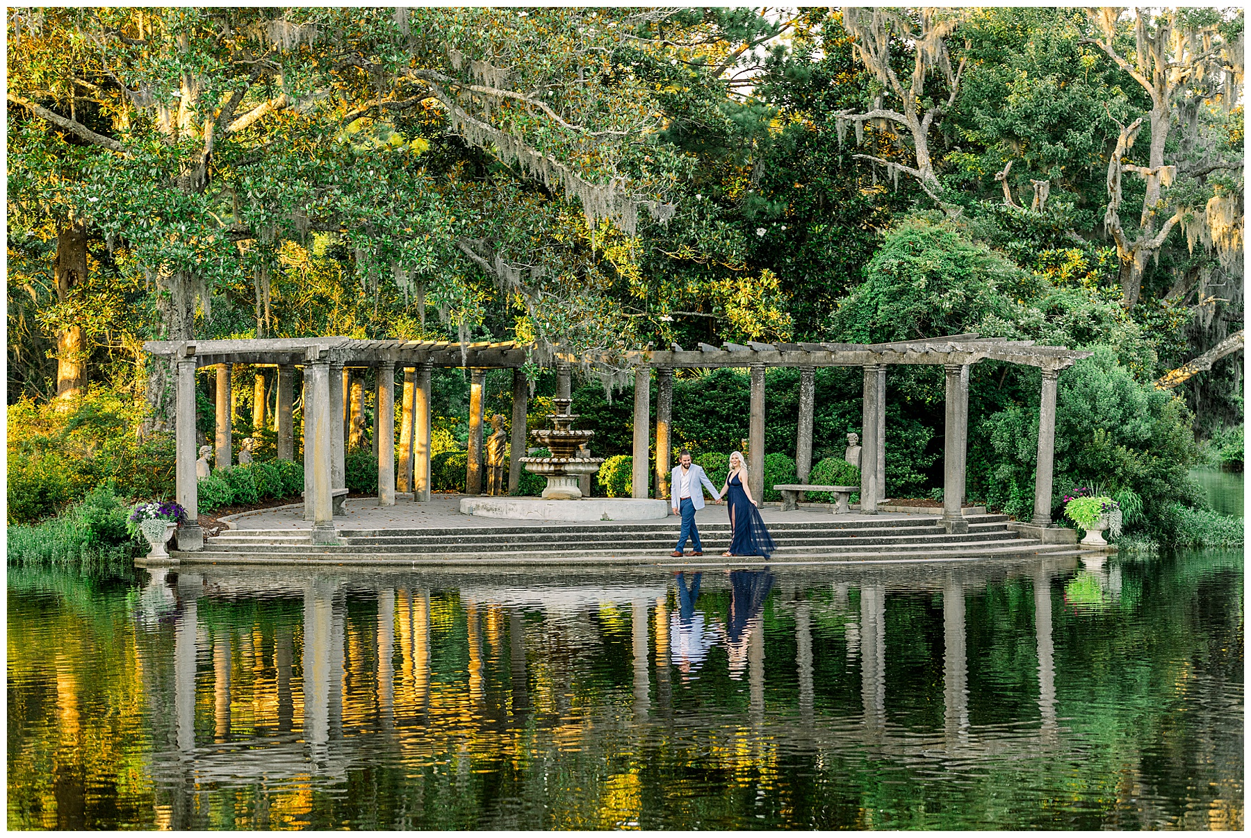 Airlie Gardens Engagement Session - Wrightsville Beach - Tiffany L Johnson Photography