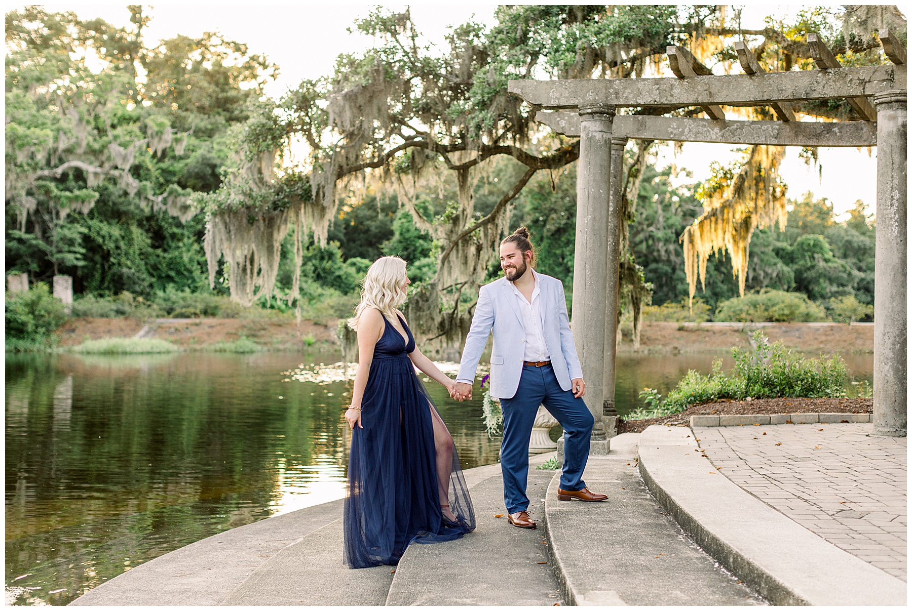 Airlie Gardens Engagement Session - Wrightsville Beach - Tiffany L Johnson Photography