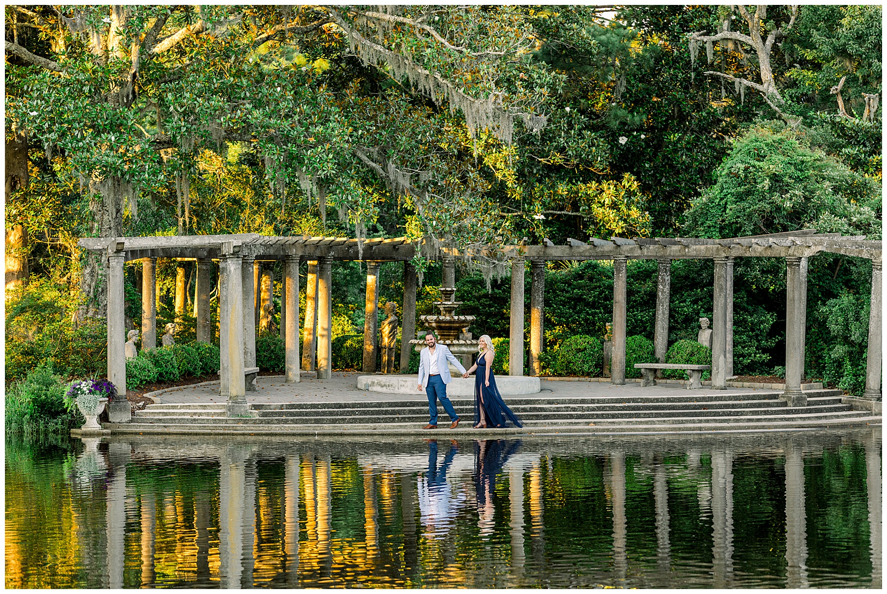 Airlie Gardens Engagement Session - Wrightsville Beach - Tiffany L Johnson Photography