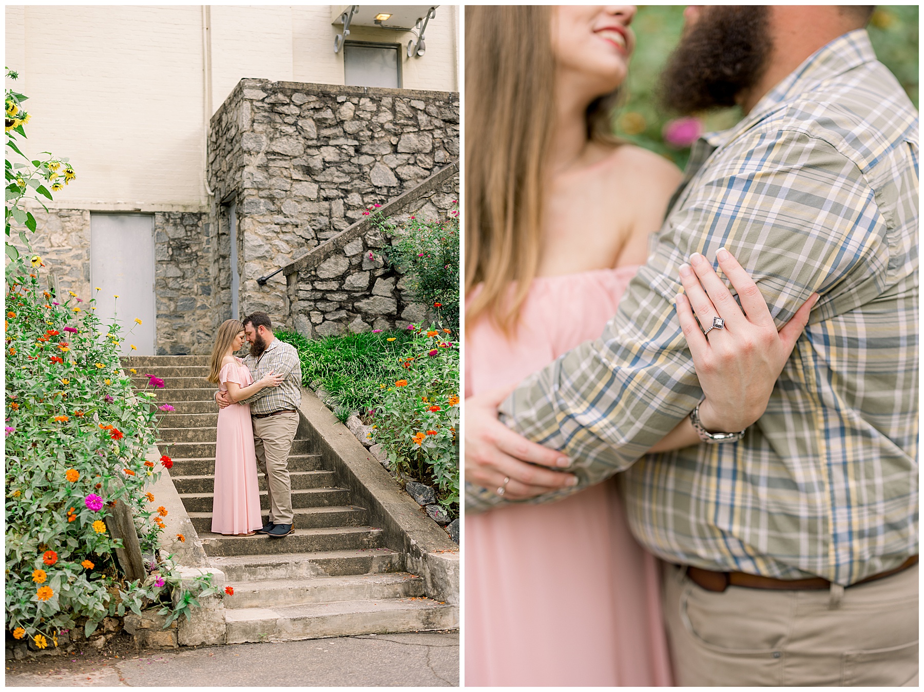 Raleigh Rose Garden Engagement Session - Tiffany L Johnson Photography_0002