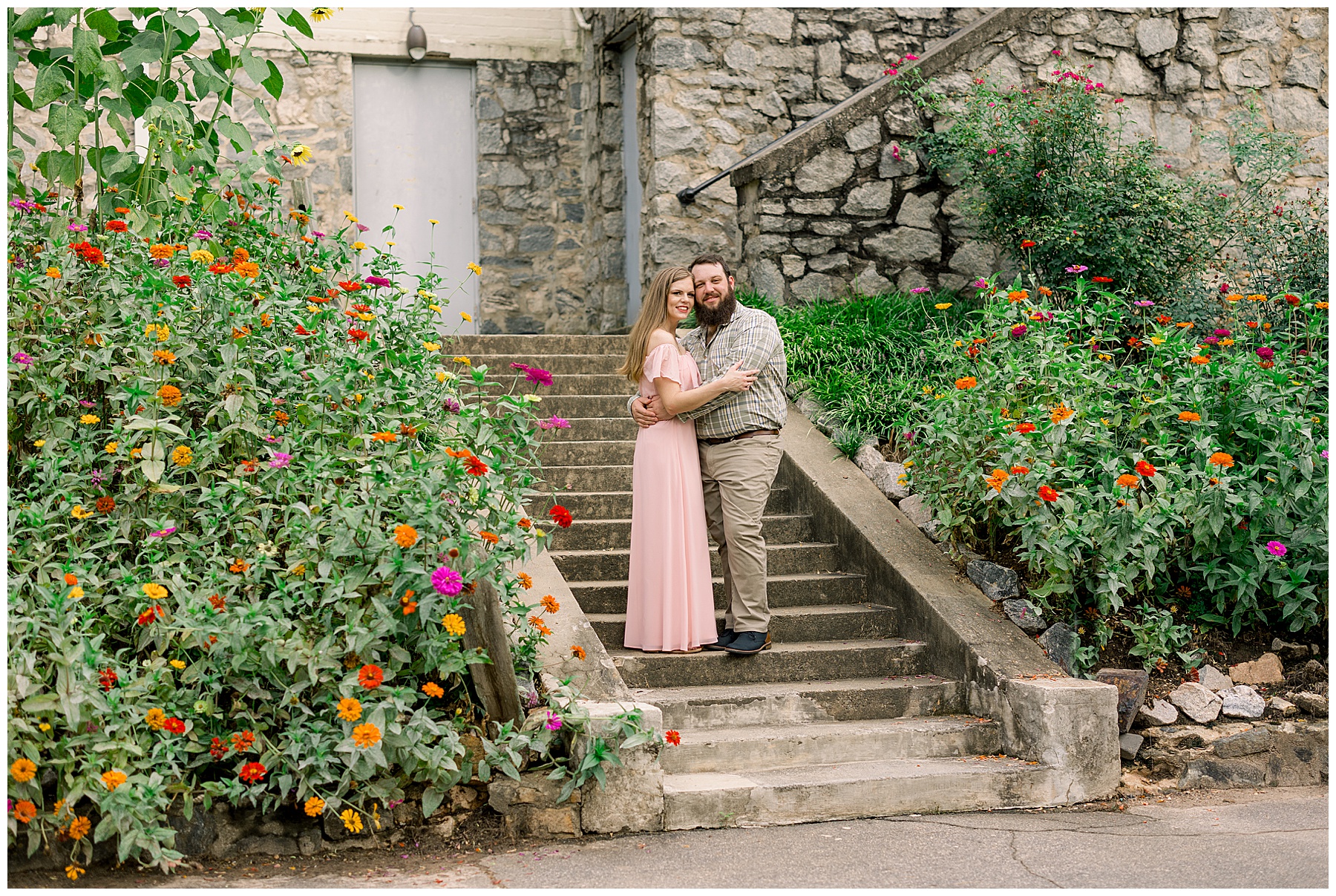 Raleigh Rose Garden Engagement Session - Tiffany L Johnson Photography_0003