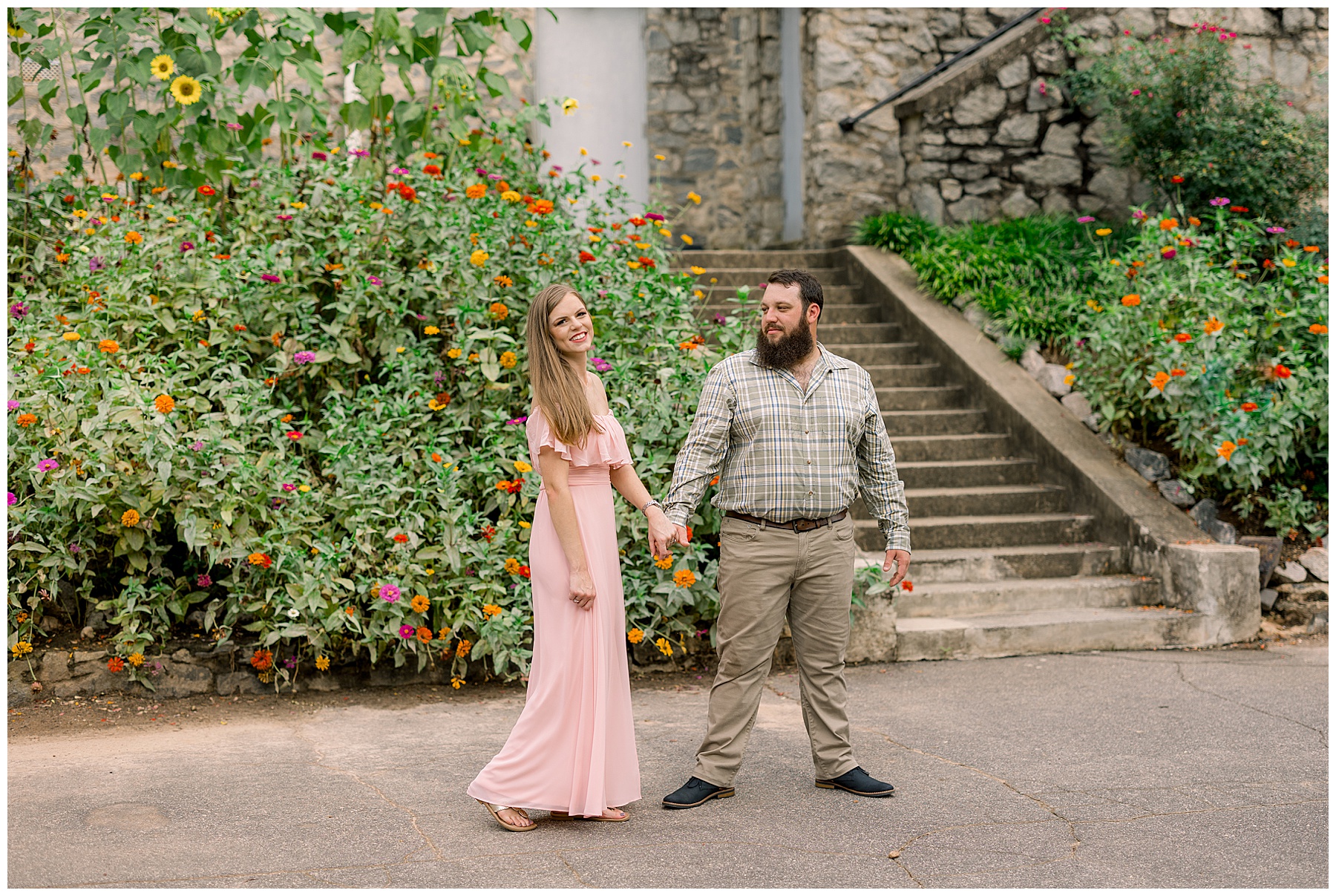 Raleigh Rose Garden Engagement Session - Tiffany L Johnson Photography_0008