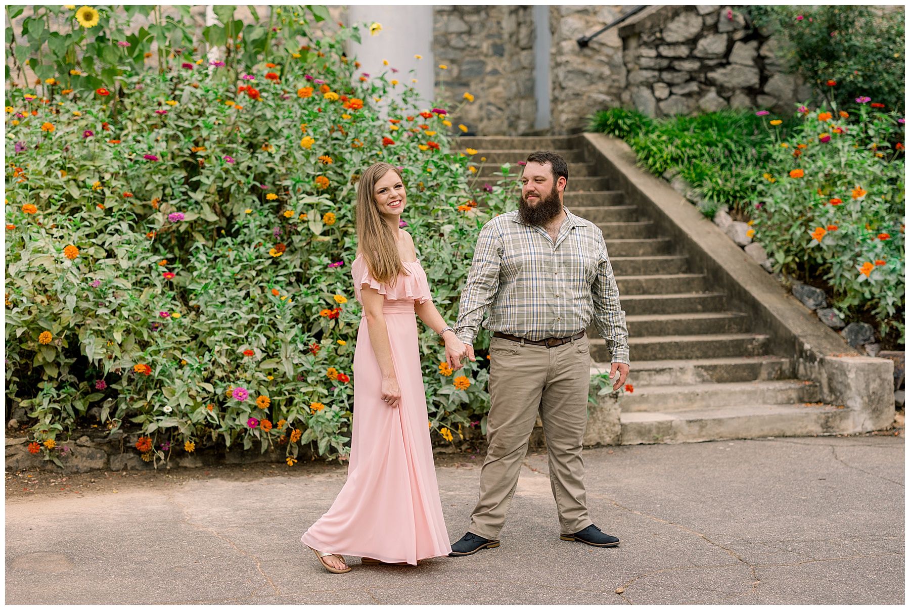 Raleigh Rose Garden Engagement Session - Tiffany L Johnson Photography_0014