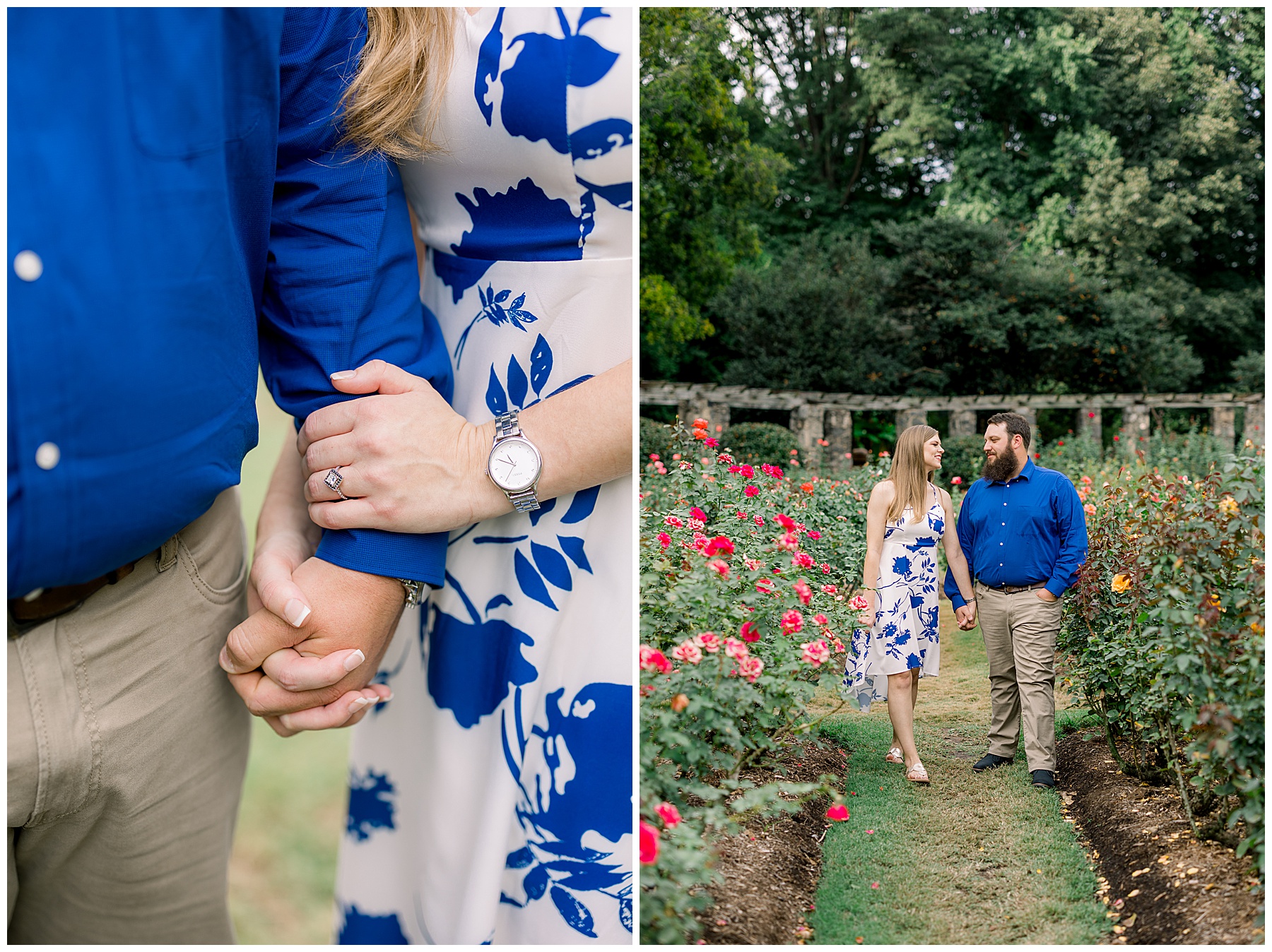 Raleigh Rose Garden Engagement Session - Tiffany L Johnson Photography_0029