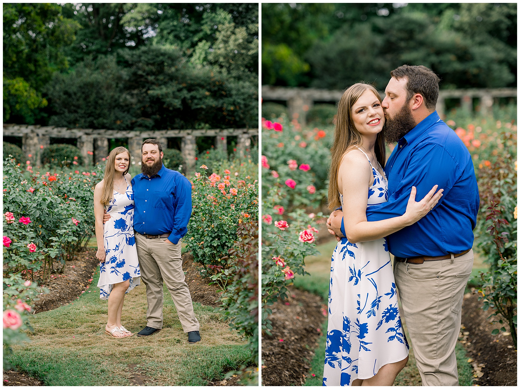 Raleigh Rose Garden Engagement Session - Tiffany L Johnson Photography_0033