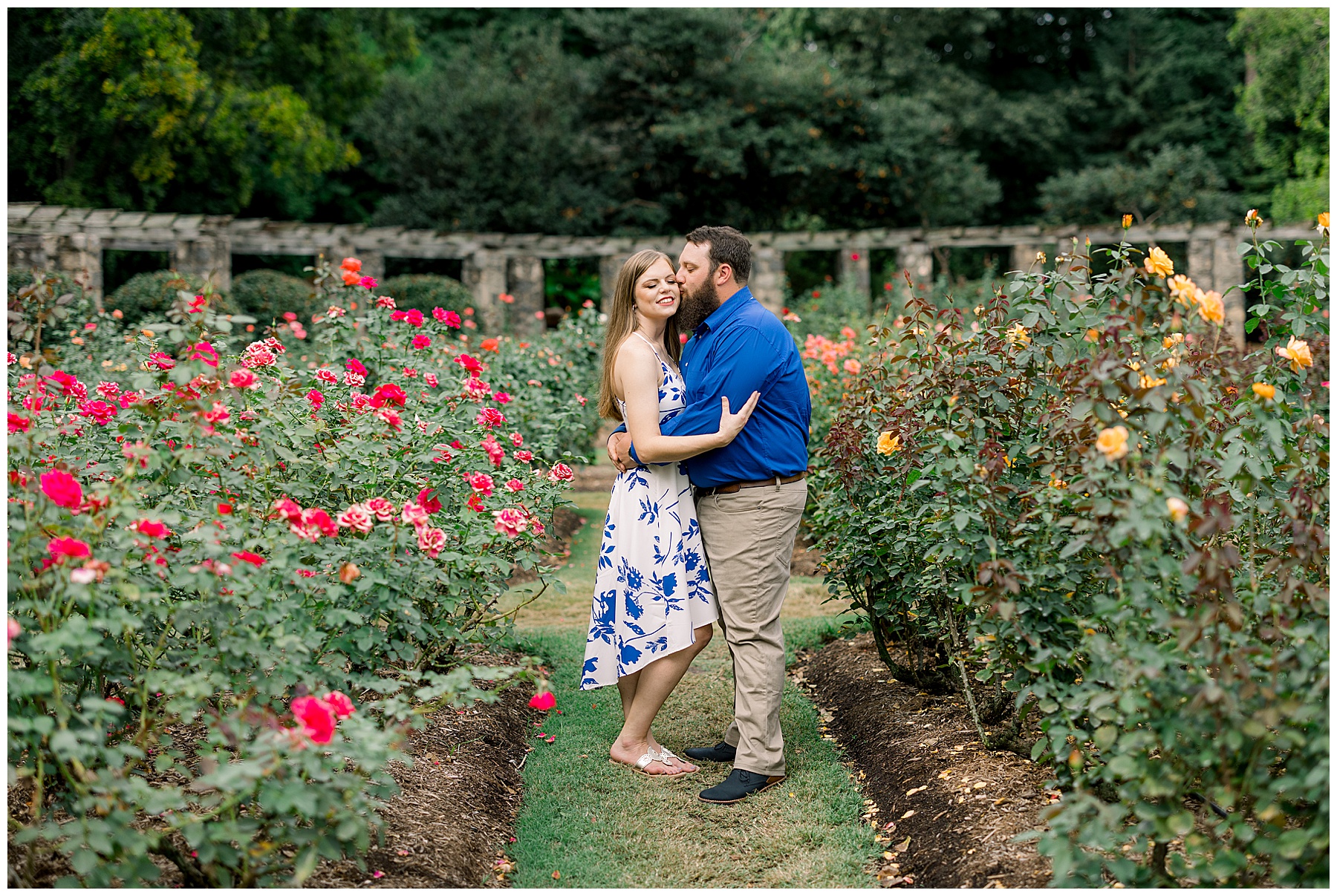 Raleigh Rose Garden Engagement Session - Tiffany L Johnson Photography_0034