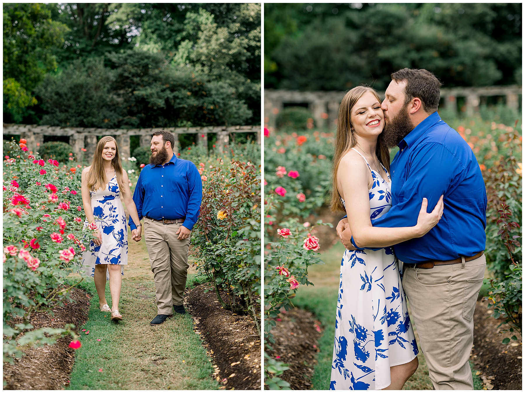 Raleigh Rose Garden Engagement Session - Tiffany L Johnson Photography_0035