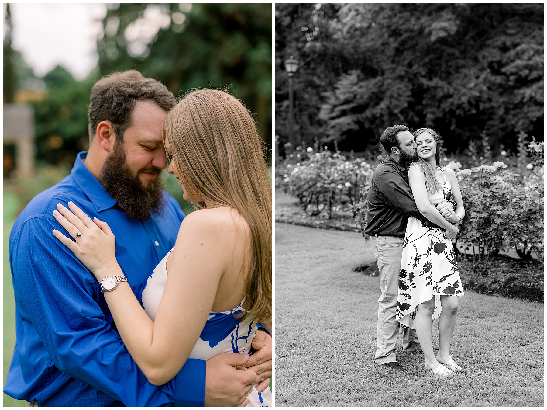 Raleigh Rose Garden Engagement Session - Tiffany L Johnson Photography_0043