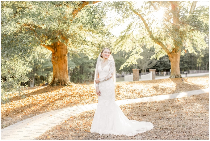 The oaks at salem bridal portrait session-apex nc- tiffany l johnson photography