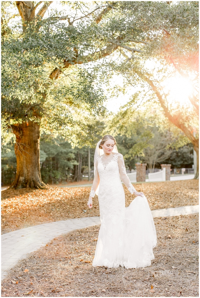 The oaks at salem bridal portrait session-apex nc- tiffany l johnson photography