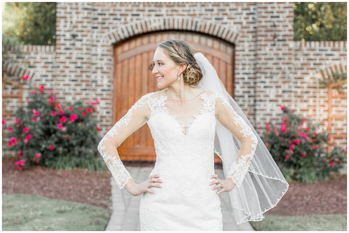 The oaks at salem bridal portrait session-apex nc- tiffany l johnson photography
