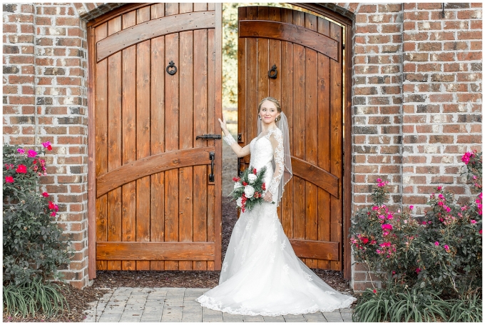 The oaks at salem bridal portrait session-apex nc- tiffany l johnson photography