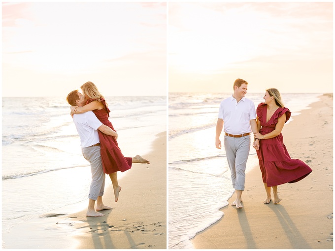 Oak Island Engagement Session - Tiffany L Johnson Photography